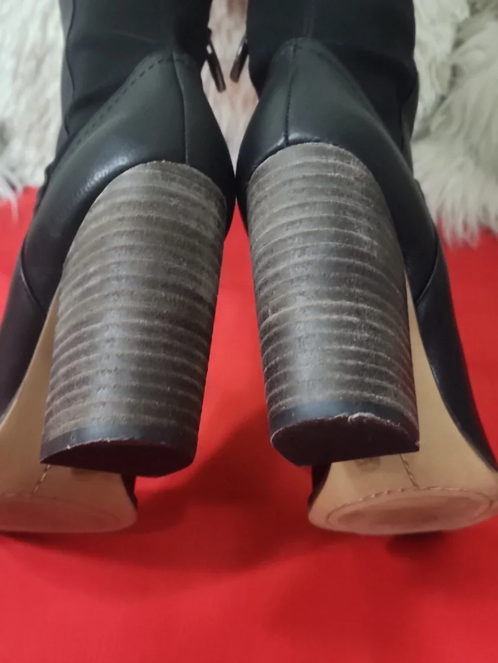 Vince Camuto Cottara Black Over-the-Knee Block Heel Boots